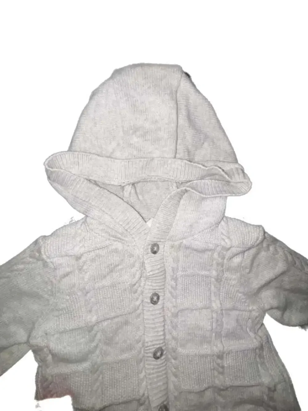 Little Me Baby Boy Two-Piece Cable Knit Hoodie and Pants Set